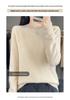 Women's 100% Pure Wool Lace Collar Round Neck Sweater - Autumn/Winter Plus Size Knit Pullover
