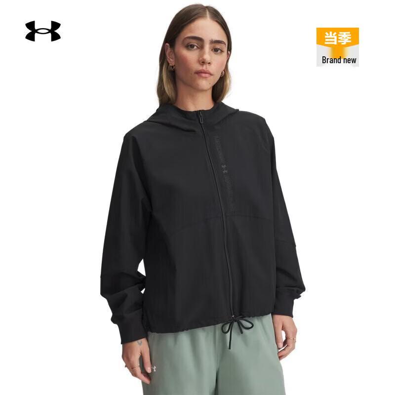 Under Armour Women s Woven Hooded Full-Zip Training Jacket 1369889 XL