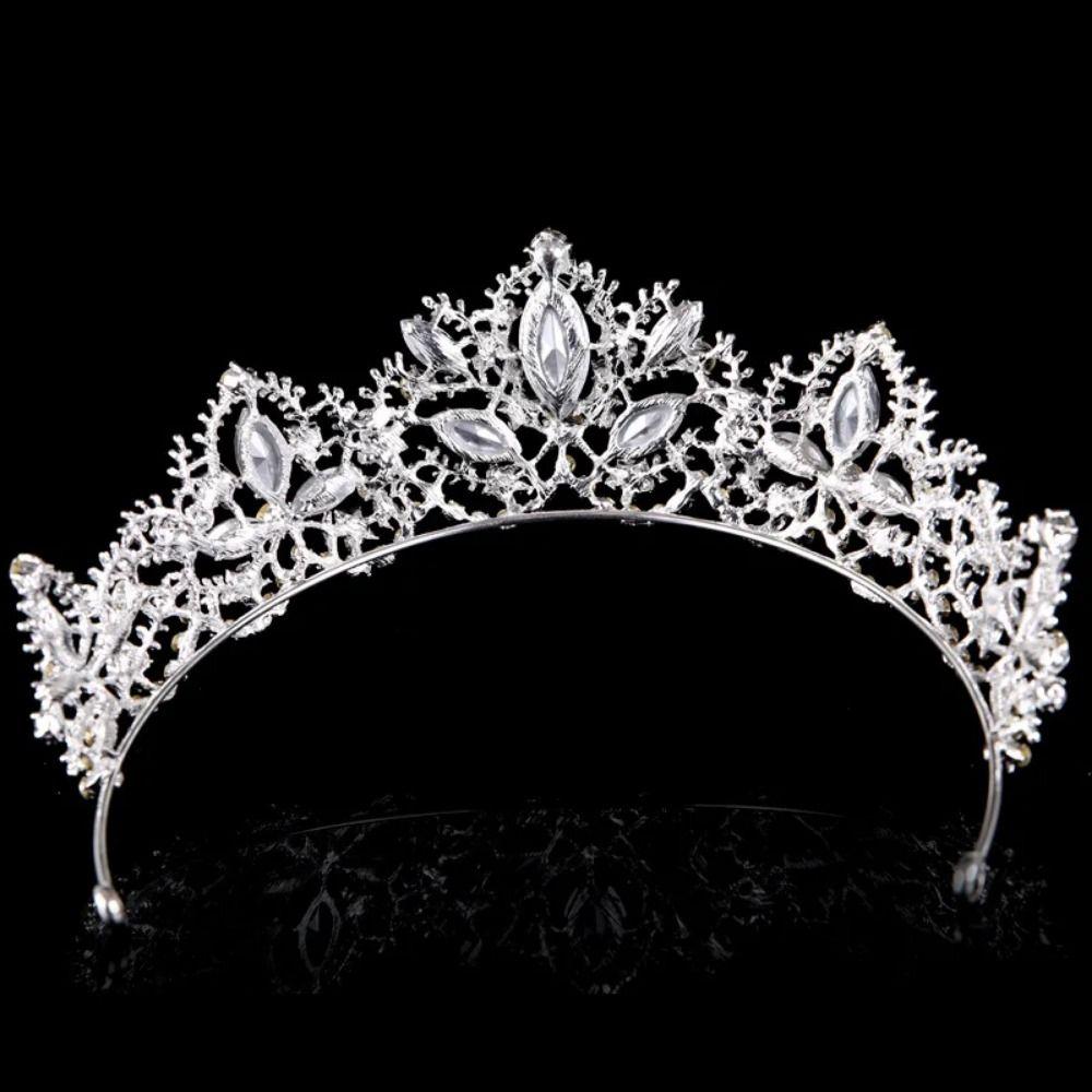 Sparkling Bridal Princess Crown Elegant Wedding Head Wear Baroque Queen Tiaras  Photography Props