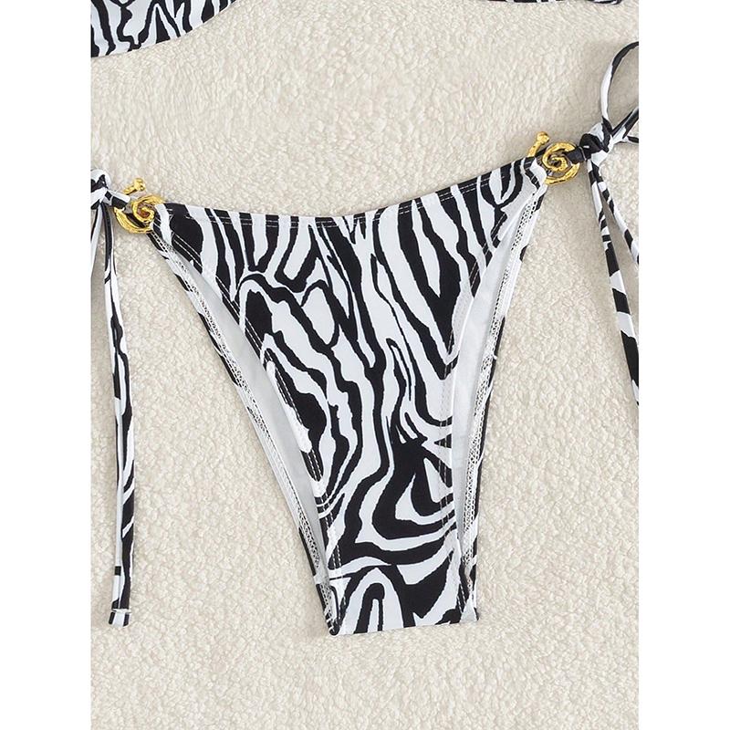 Sexy Print Two Piece Bikini Set Swimsuit Suit Summer New Women's Swimwear Bathing Biquini Suit