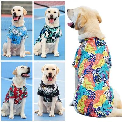 XL-5XL T-shirt Estive Carine Stile Hawaiano Comoda Stampata Maglietta per Animali Domestici Per Cani di Taglia Media Grande Cucciolo Abbigliamento per Animali Prodotti per Animali
