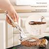 Zhishi 2-in-1 Stainless Steel Frying Spatula Tongs