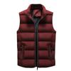 Bărbați ocazional iarnă caldă fermoar vestă fără mâneci jachetă haină îmbrăcăminte topuri
