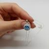 Mystic Jewels - 925 Sterling Silver Glass Evil Eye Drop Shape Filigree Pendant Silver Chain (Eye Shape), Sterling Silver, Not Applicable