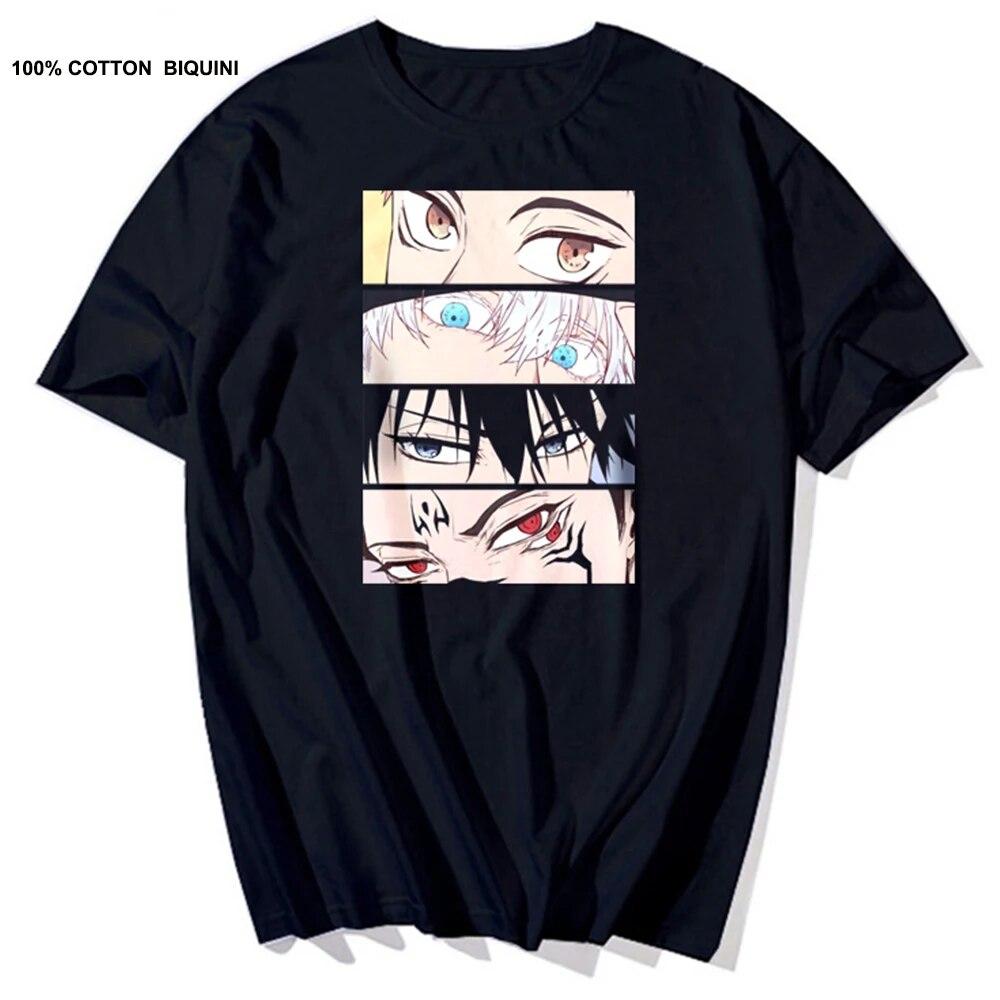 Japońskie anime Jujutsu Kaisen t-shirty unisex Itadori Yuji drukuj koszulki w stylu Harajuku Sukuna fajne unisex 100% bawełniana koszulka z krótkim rękawem
