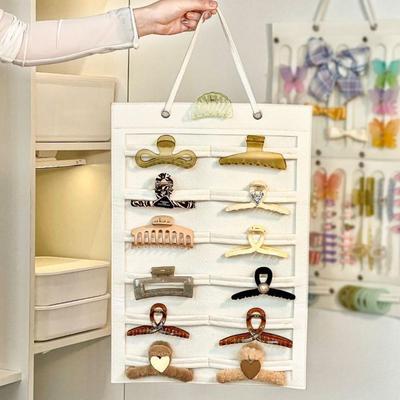 Hair Band Storage Bag Single Color Hairclip Bag For Bedroom