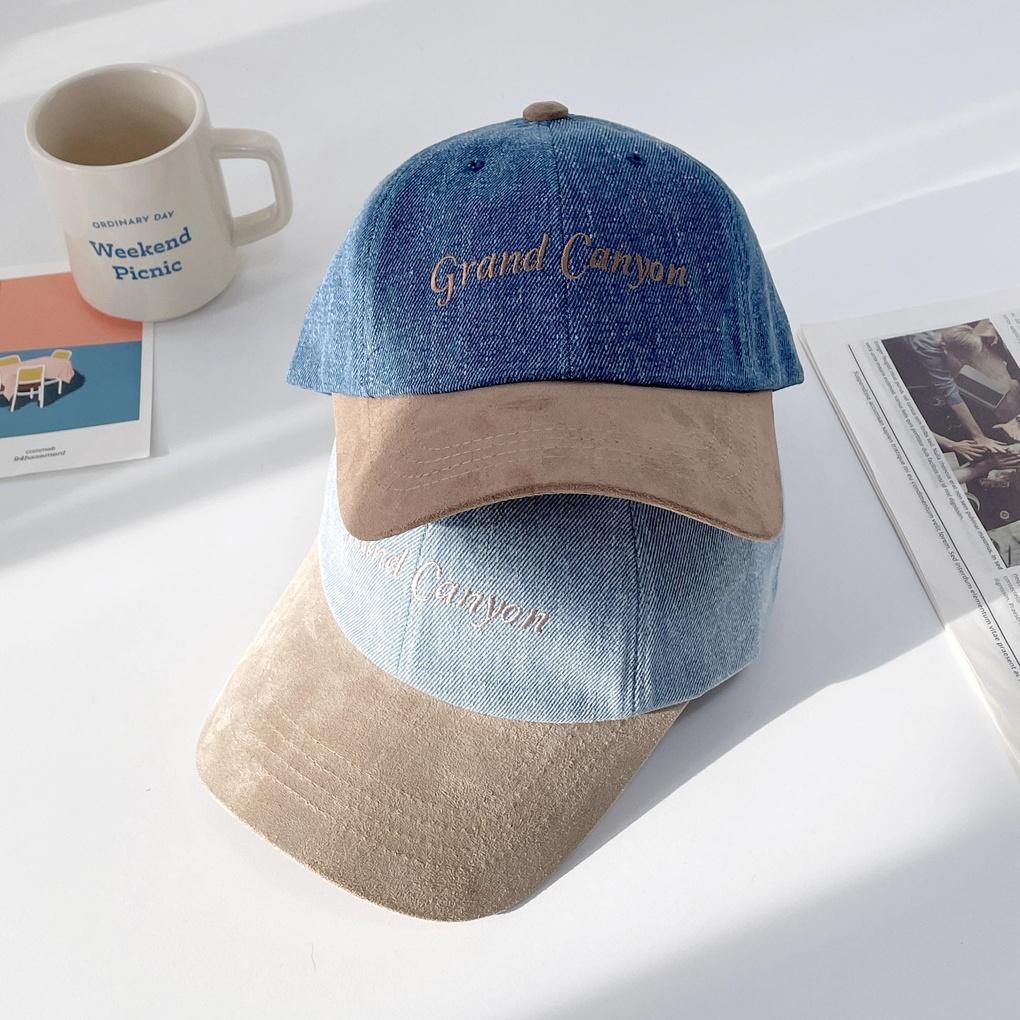 Women's and Men's Grand Denim Color Block Ball Cap Baseball Hat