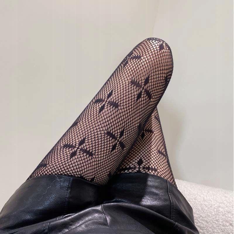 elegant WOMEN' TIGHTS, lace, mesh, elastic, , fashionable