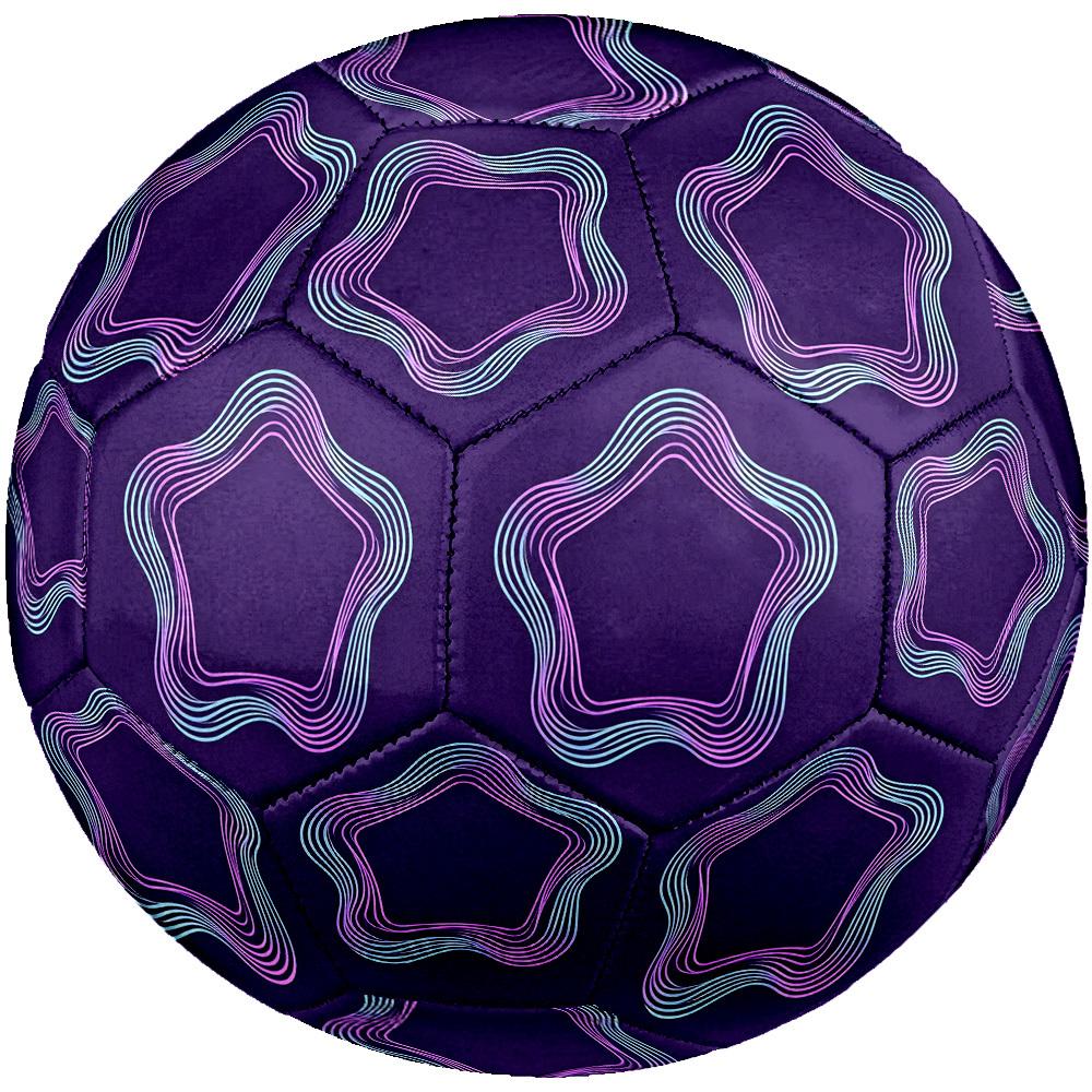 1pc Neon Star Frame Size 5 Soccer Ball Professional Match Training Football Indoor &Outdoor Sports Ball Lightweight Durable C6593