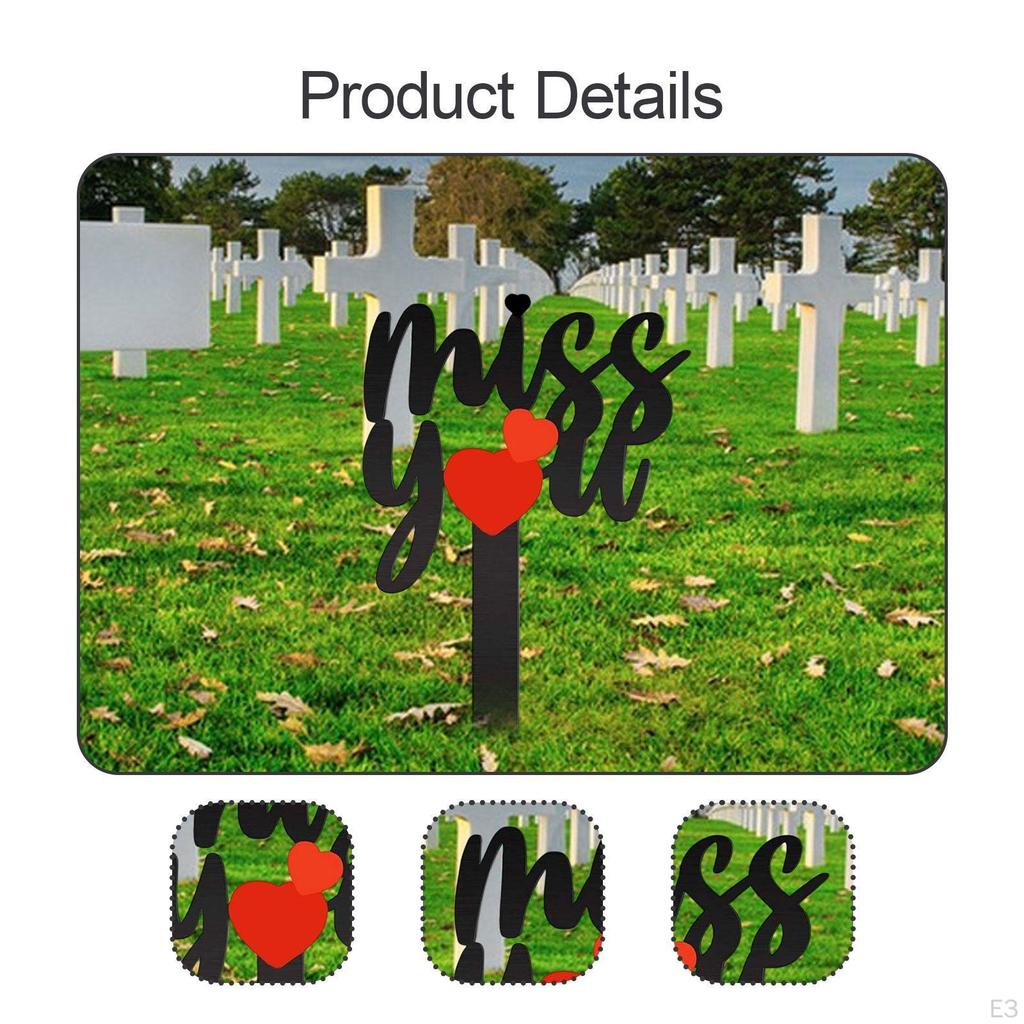 Cemetery Marker for Outdoor Memorials And Anniversaries