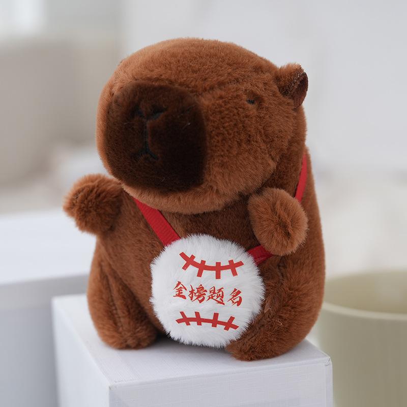 High-Quality Exam High-Quality Season High-Quality Plush High-Quality Capybara High-Quality Doll High-Quality Keychain High-Quality Pendant шоколадный
