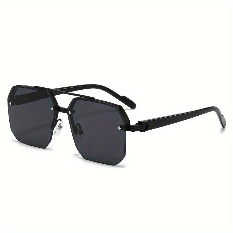 New Polygonal Metal Frame Double Beam Men's and Women's Fashionable Glasses