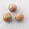 16mm Natural Crystal Agate Round Beads, Holeless, Optional Holes for DIY Ornaments