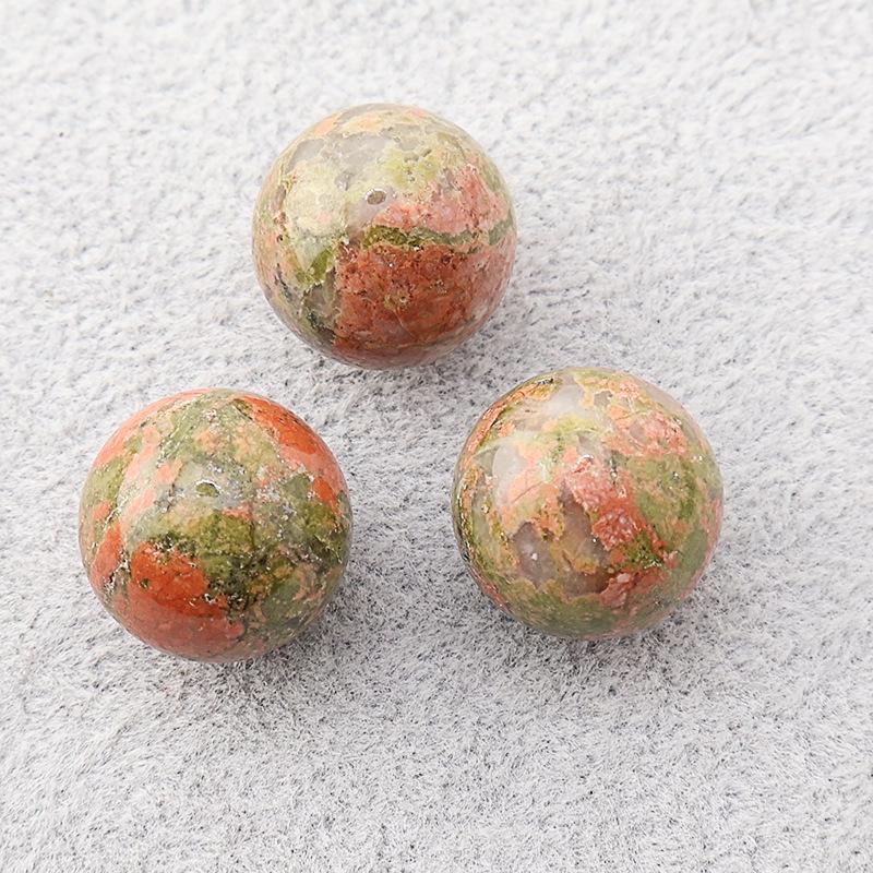 16mm Natural Crystal Agate Round Beads, Holeless, Optional Holes for DIY Ornaments