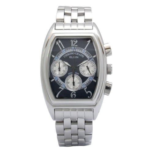 Elgin Chronograph Tonneau Watch | FK1403S-BL Men's Blue