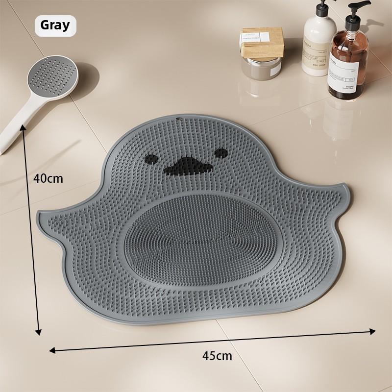 Almohadilla de masaje de silicona con forma de panda para baño, antideslizante, para frotar la espalda, instrumento divino para lavar los pies, piel muerta, almohadilla para el suelo de la ducha