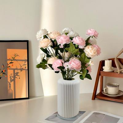 Europäischer Stil Nachahmung Keramik Kunststoff Vase Vertikale Blumentopf Blume Lagerung Flasche Blume Anordnung Lieferungen Wohnkultur