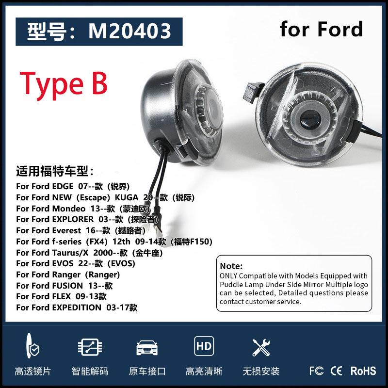 Heated Blind Spot Monitor Wing Mirror Glass Replacement for Ford Mondeo MK5 2014- - Left Right Side Rear View Mirror Lens