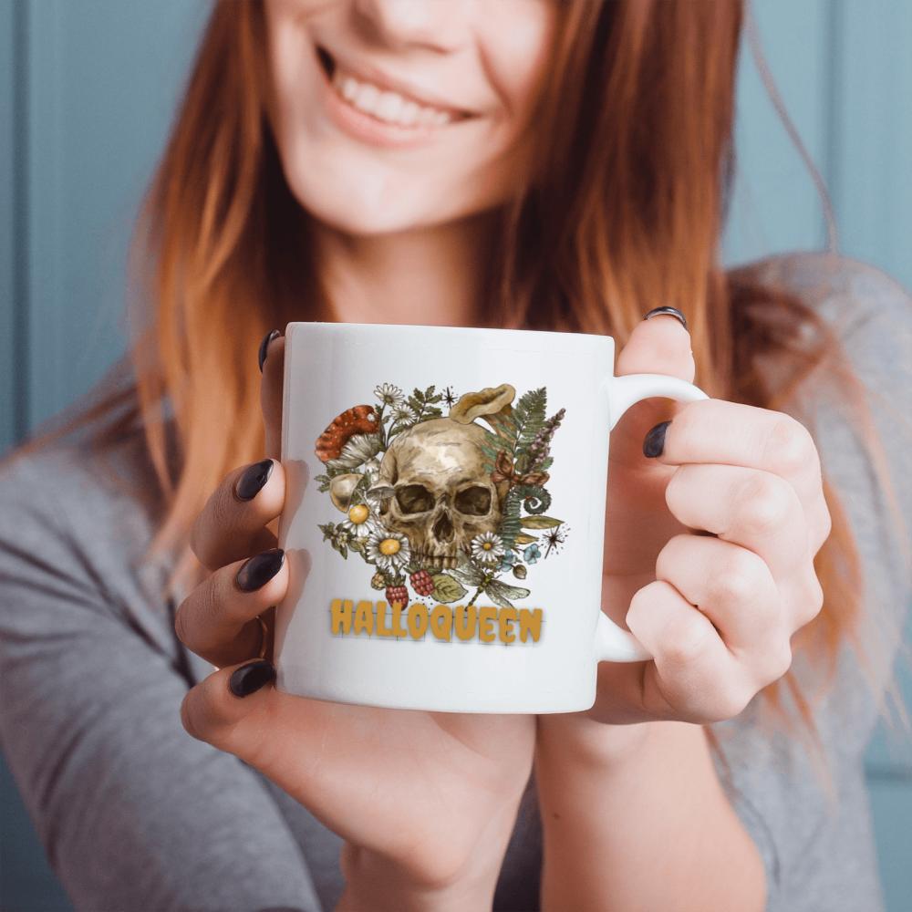 1pc 3A grade 11 oz skeleton Novelty ceramic coffee mug for room Halloween decoration Birthday Christmas Holiday gift for Friends