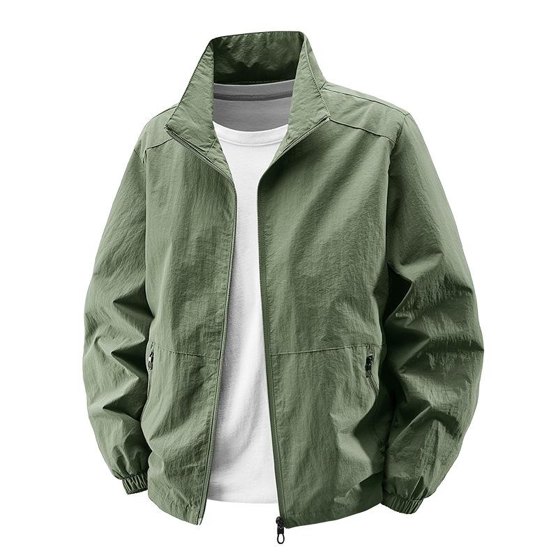 All-match Jacket for Men's Spring and Autumn 2025 New Stand-up Collar Loose Top