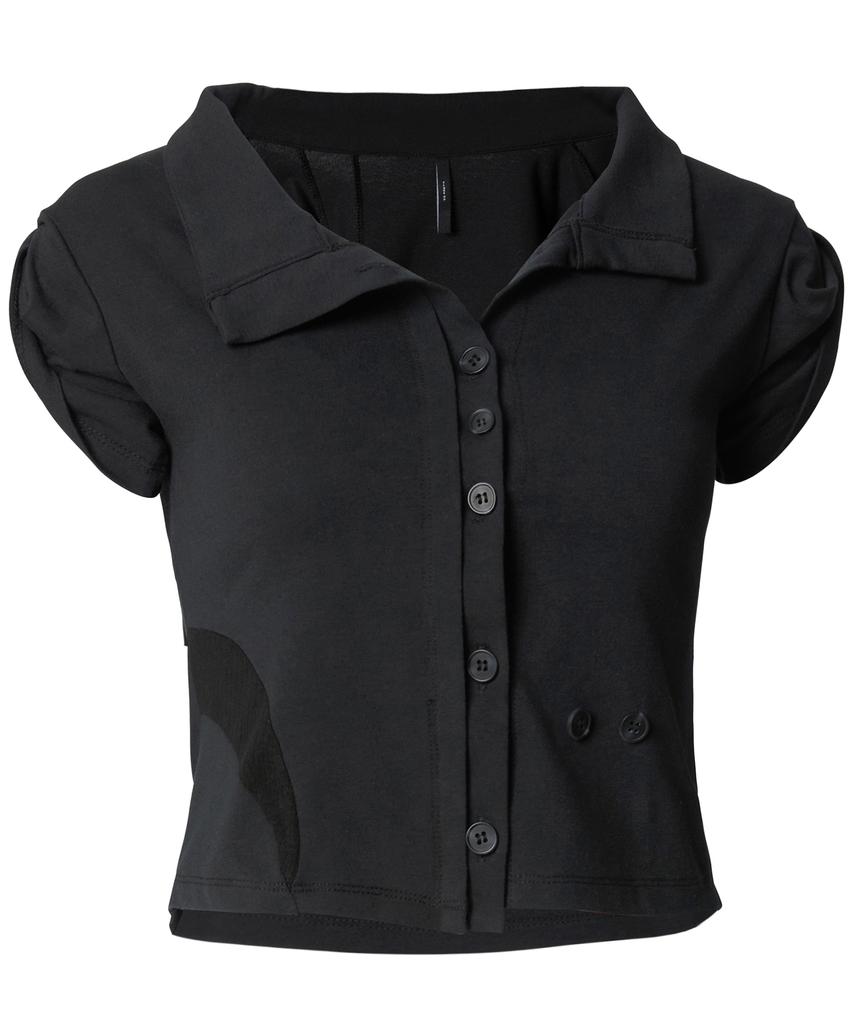 Peulleeoeob Paneled Half Shirts (Fl-123_Black)
