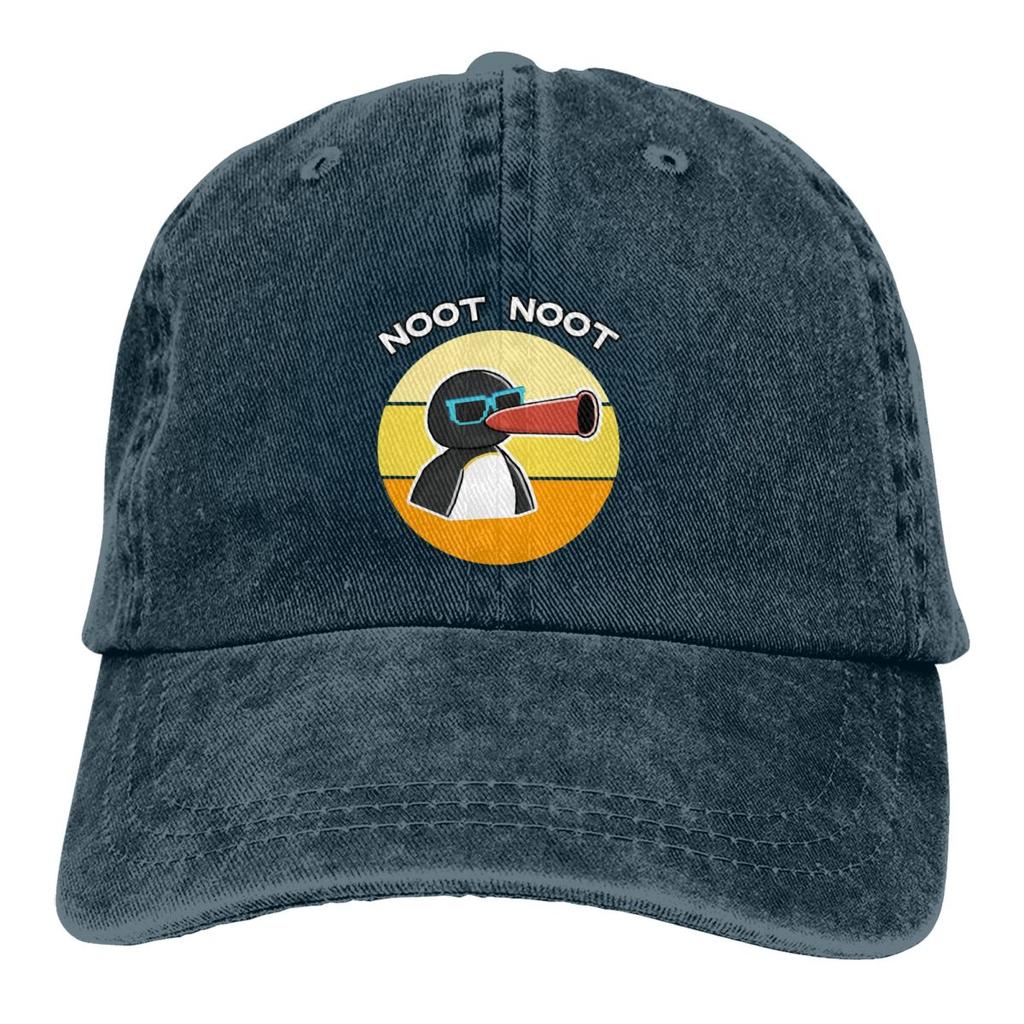 Șapcă de baseball spălată unisex Retro Meme Trucker Snapback Caps Căciulă de tată Pingu Pinga Penguin TV Palari de golf