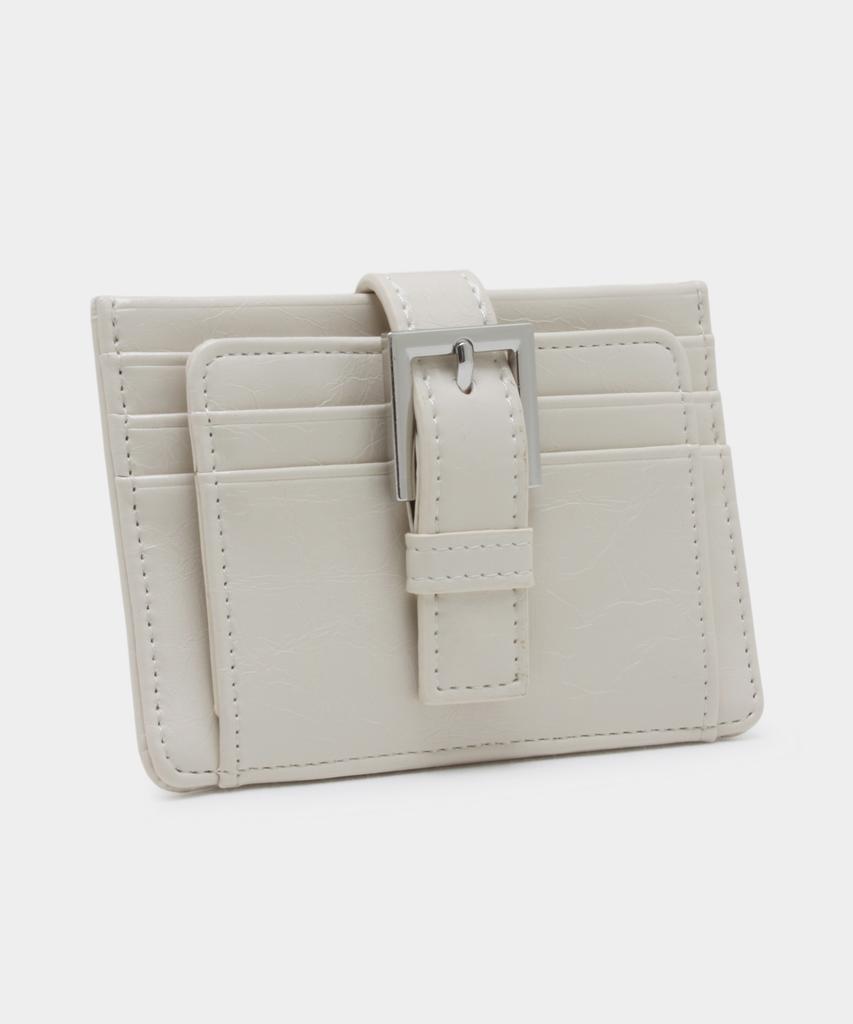 Matincox Buckle Card Wallet - Cream