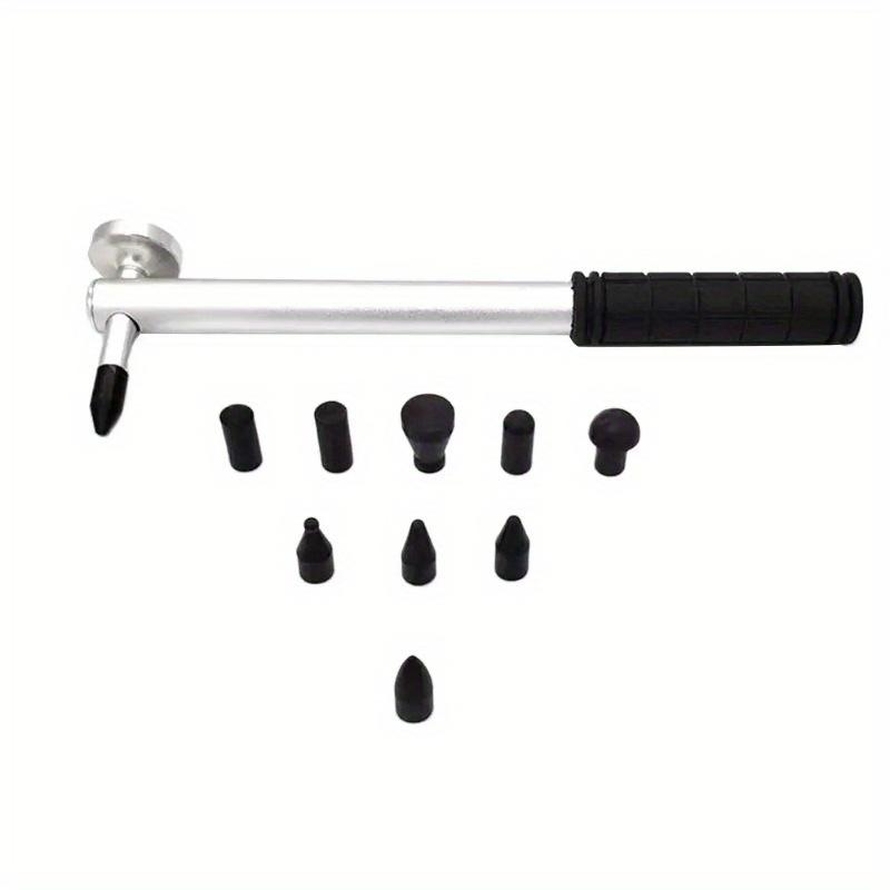 

10 шт./набор Молоток для выравнивания вмятин на кузове автомобиля из алюминия, без покраски, Автомобильные инструменты для удаления градовых вмятин, Ремонт вмятин, Аксессуары для молотка для ремонта вмятин для автомобилей 10pcs/set