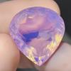 Certified Pink Opal 68 Carat Heart Shape Faceted Cut Loose Gemstone