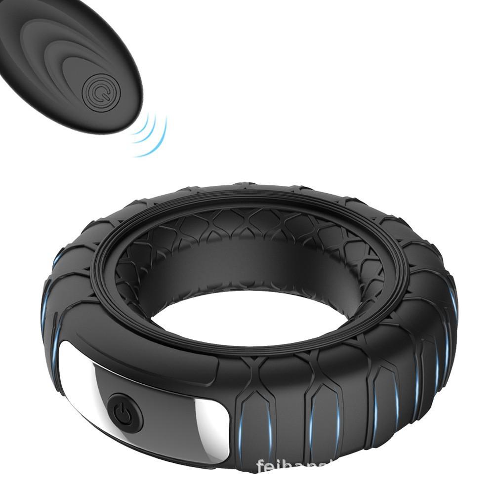 USB Rechargeable Snail Men's Vibrating Massage Ring - Delay Adult Pleasure Device