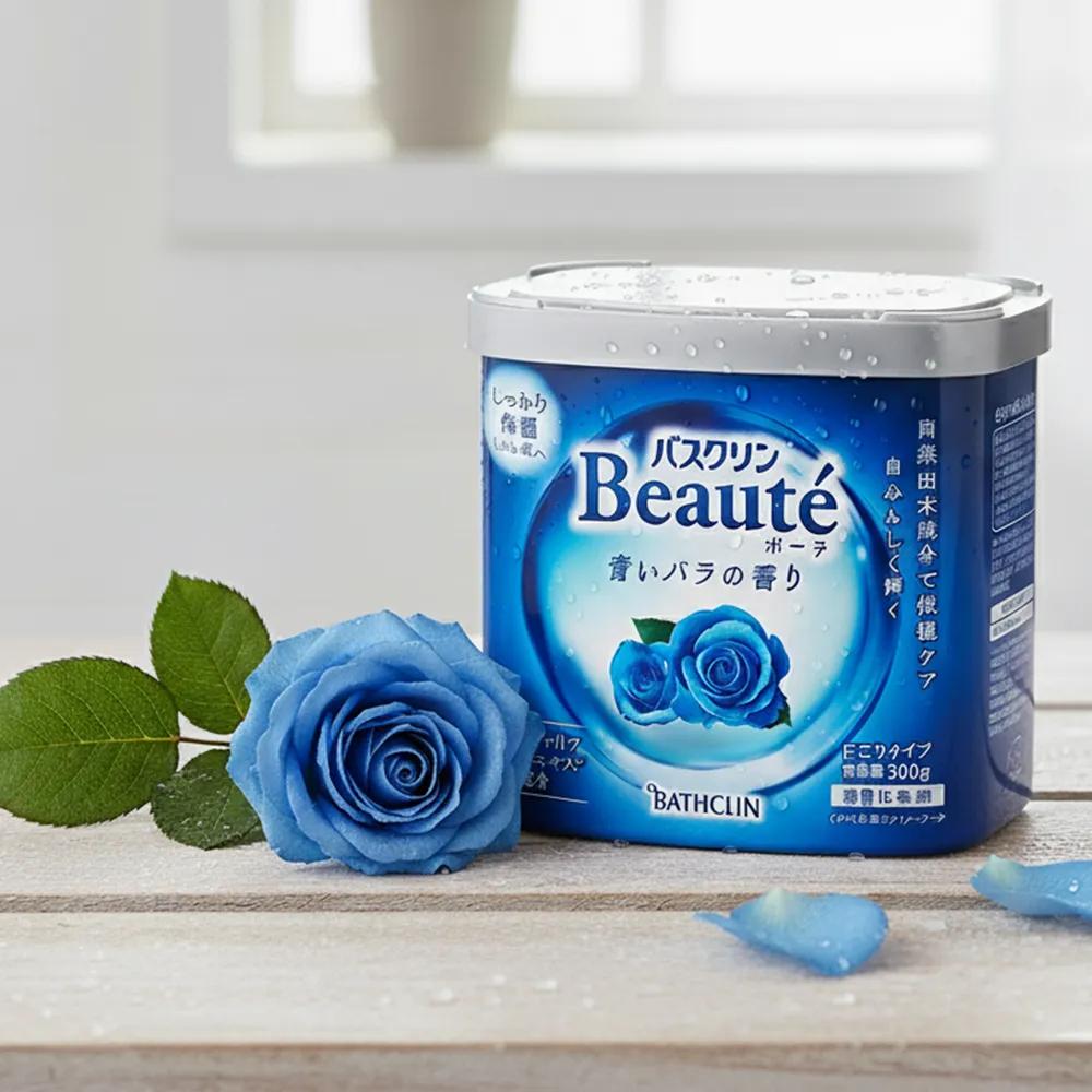BATHCLIN Beaute 360g Japanese Bath Salts Half-body Bath Beaute Blue Rose 360g