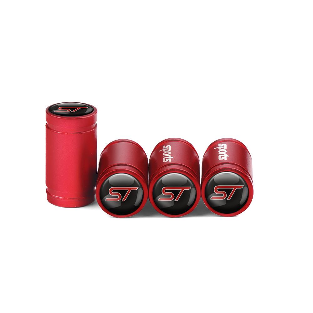 4Pcs Aluminum Alloy Car Wheel Tire Valve Caps Air Tyre Stem Cover Case Plugs Airtight For Ford ST Line Focus X 2 3 Mustang
