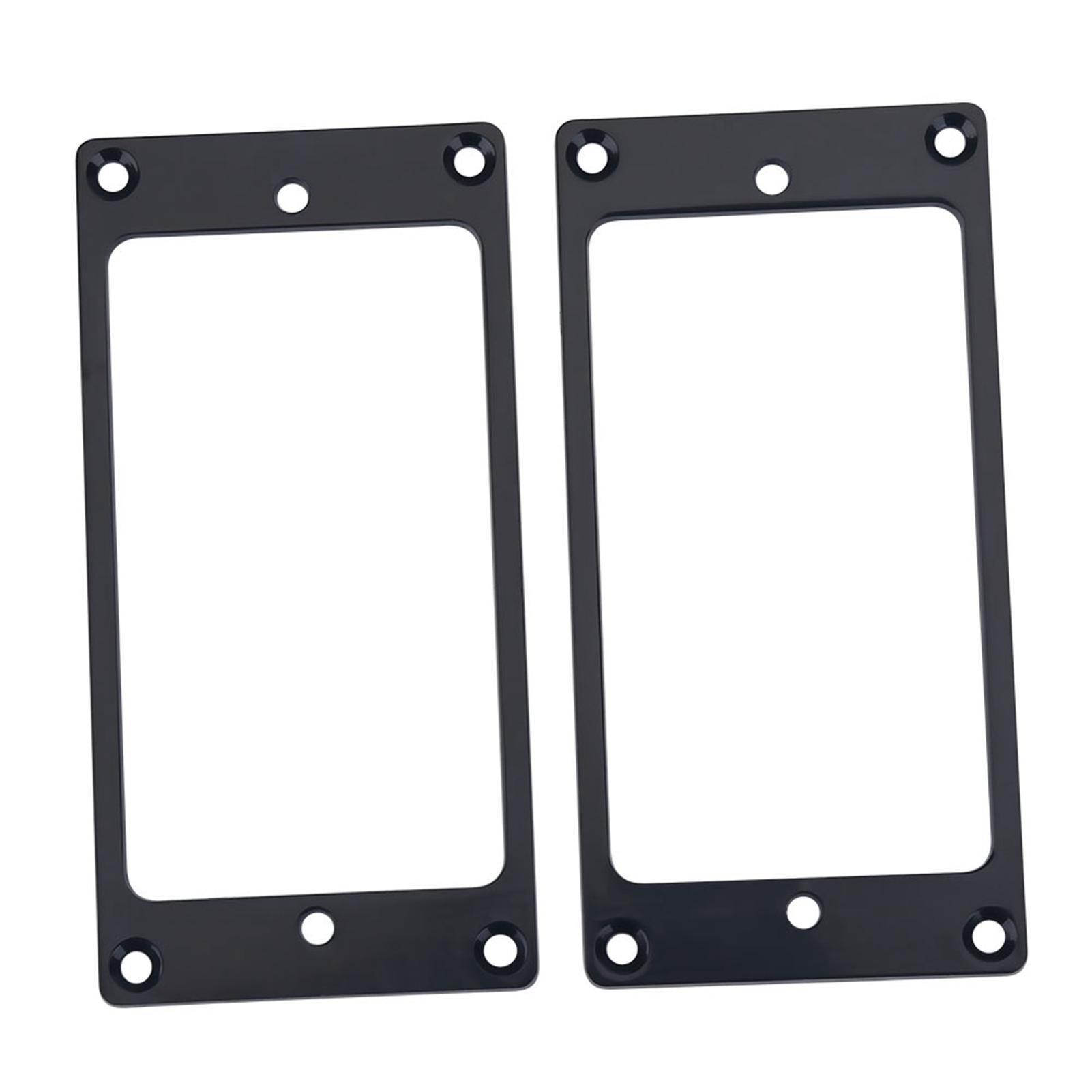 

2Pcs Metal Humbucker Pickup Frame Mounting Rings Replacement Parts for Electric Guitars чорний