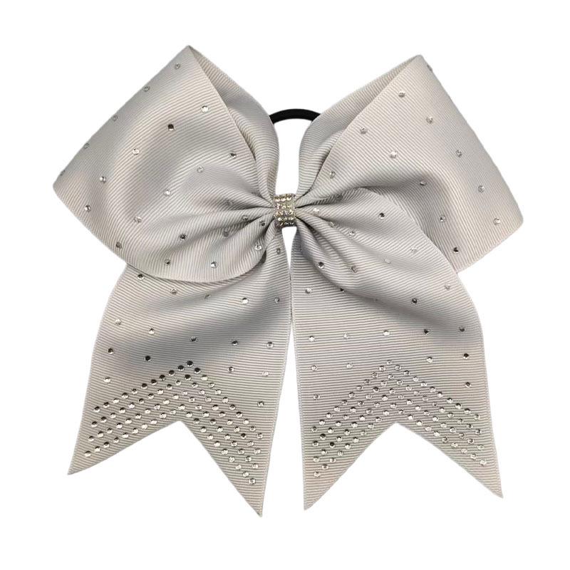 Glänzende Strass-Schwalbenschwanz-Schleifen-Haargummis für Mädchen - Cheerleading-Band-Kopfschmuck