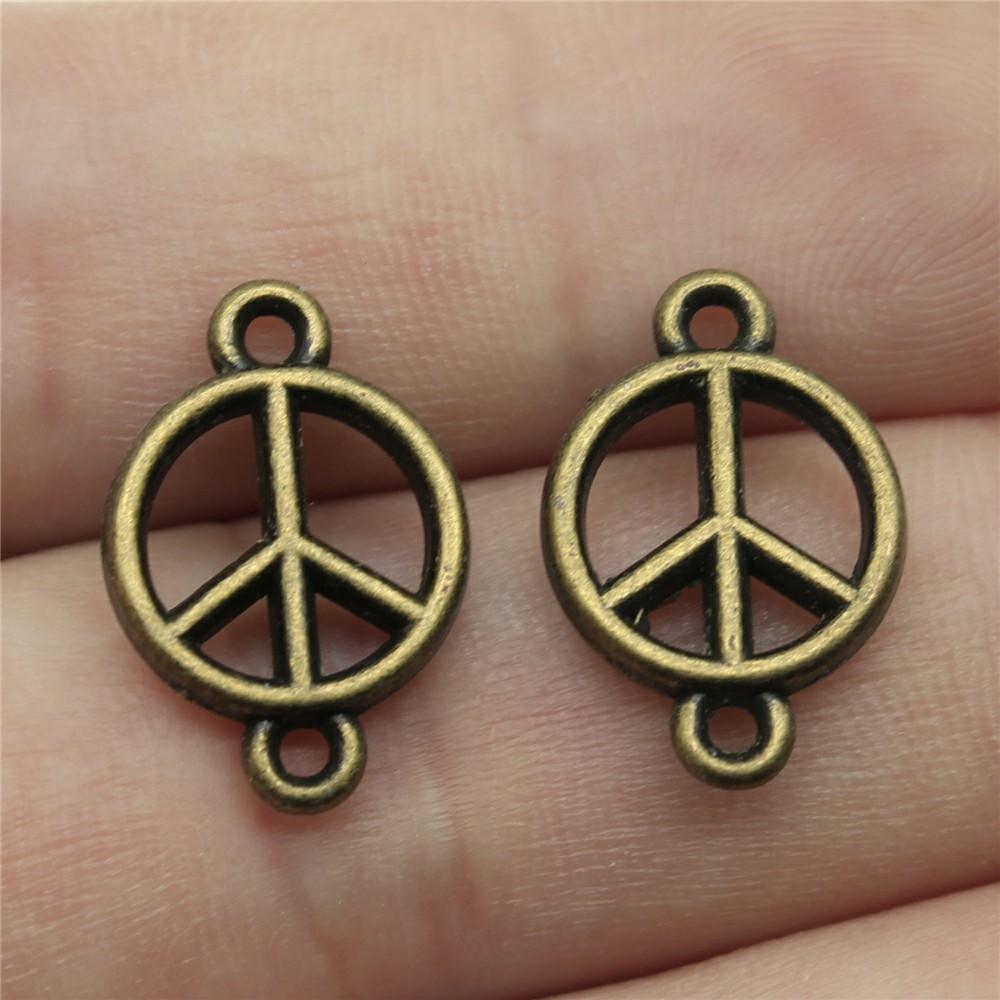 10pcs Vintage Antique Silver Color Connector Charms For Earring Necklace Bracelet Making Jewelry Making Findings