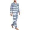 Men's Long Sleeve Button Down Pajama Set - Cozy Sleepwear for Nighttime Relaxation