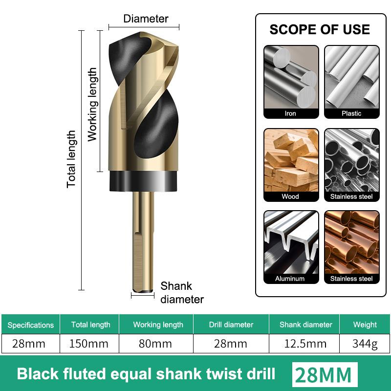 1Pcs Straight Shank 12-30Mm Speed Twist Drill Bit Cobalt Metal Stainless Steel Design For Concrete Tile Glass Ceramic Wood