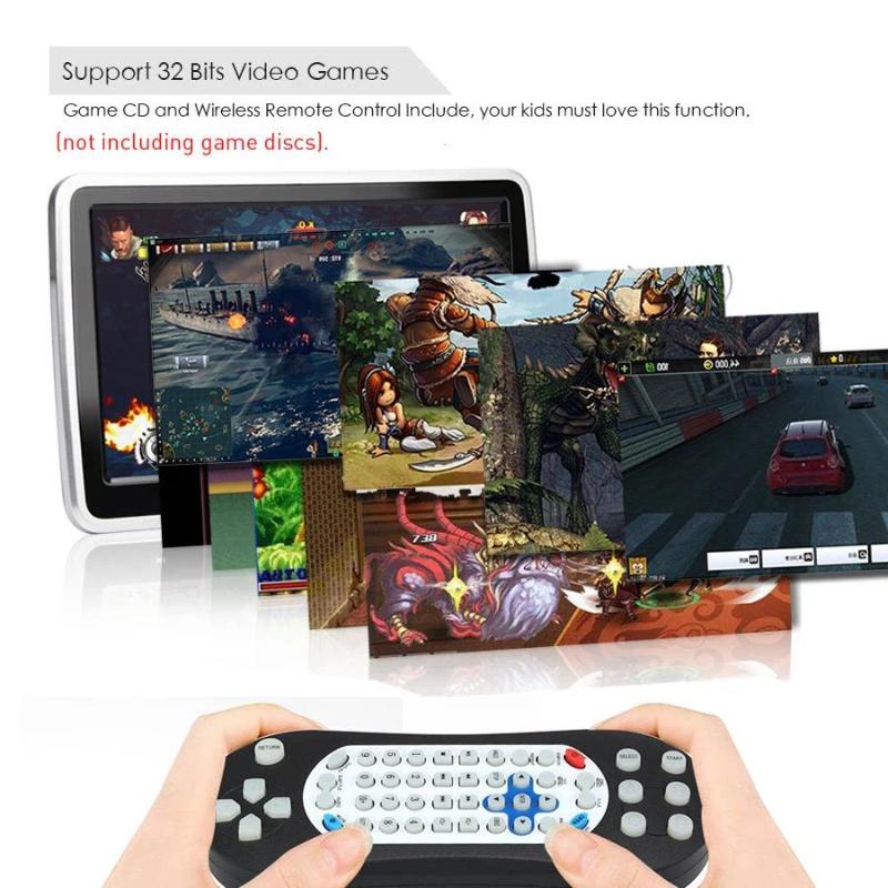 10.1-inch External Headrest DVD Monitor, In-car Rear Seat DVD Player, Rear-seat Electronics.