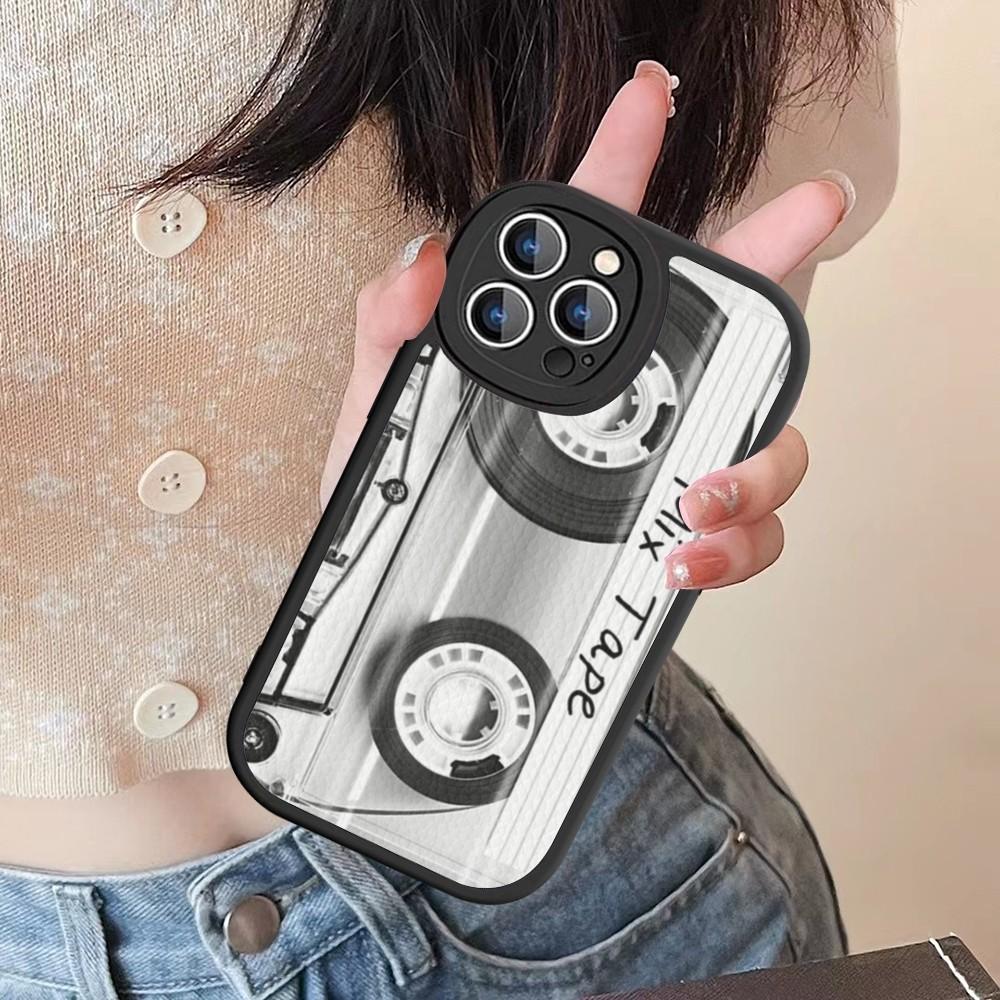 Vintage Cassette Tape Phone Case Hard Leather For IPhone 16 15 14 13 12 Mini 11 14 Pro Max Xs X Xr 7 8 Plus Fundas