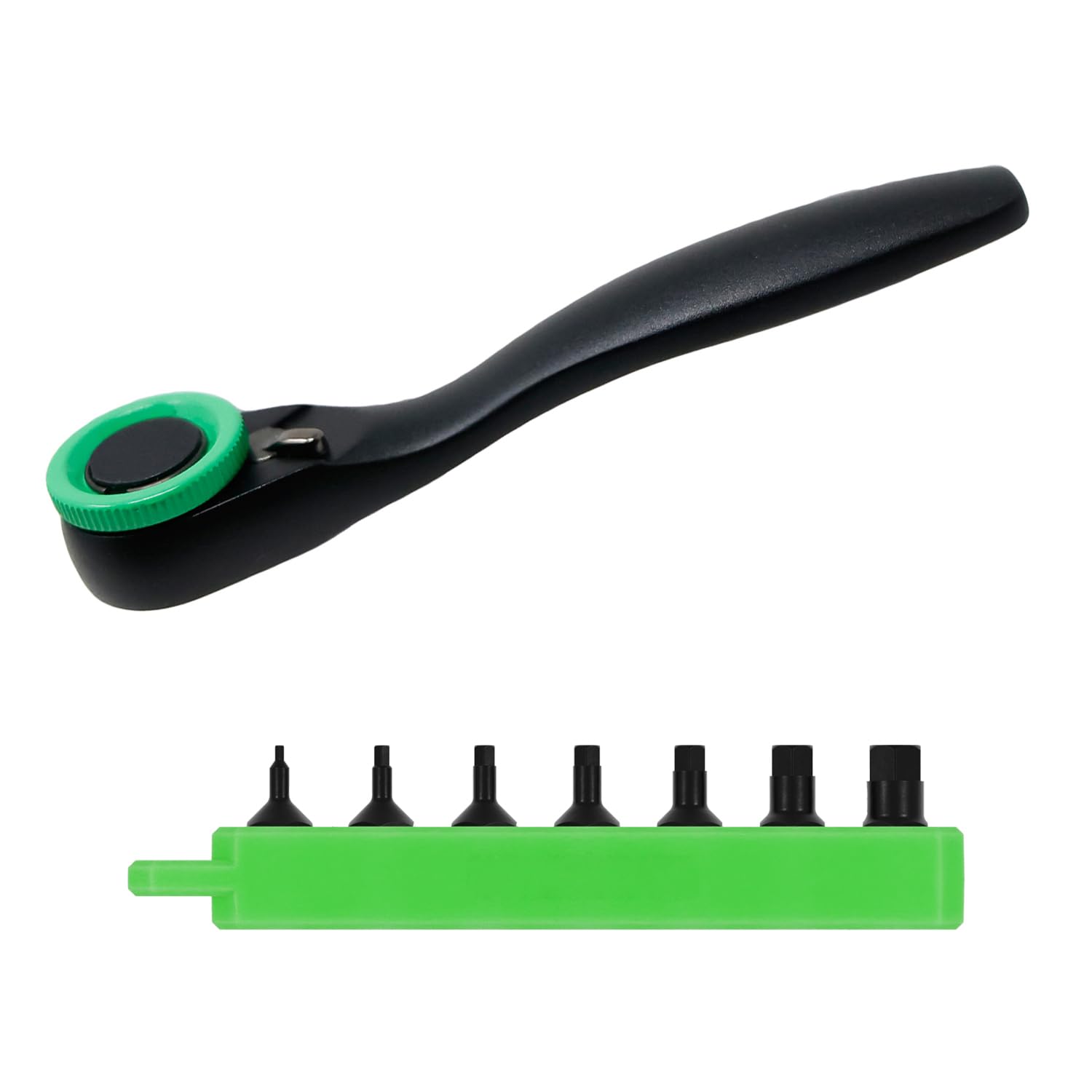 

Engineer Ratchet Wrench Mini Extra Short Hex & DR-372 зелёный