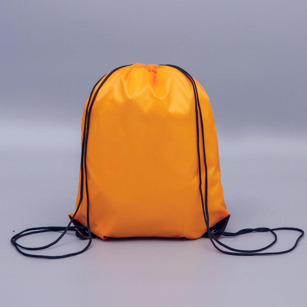 Rainbow Double Shoulder Drawstring Backpack - 210D Polyester, Customizable Logo, Ideal for Sports or Gym.