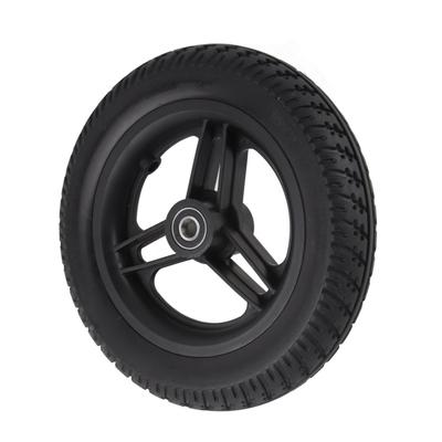 Wheelchair Caster Wheels Electric No Inflation Polyurethane 6001 Bearing Hole 12mm 10in 10x2