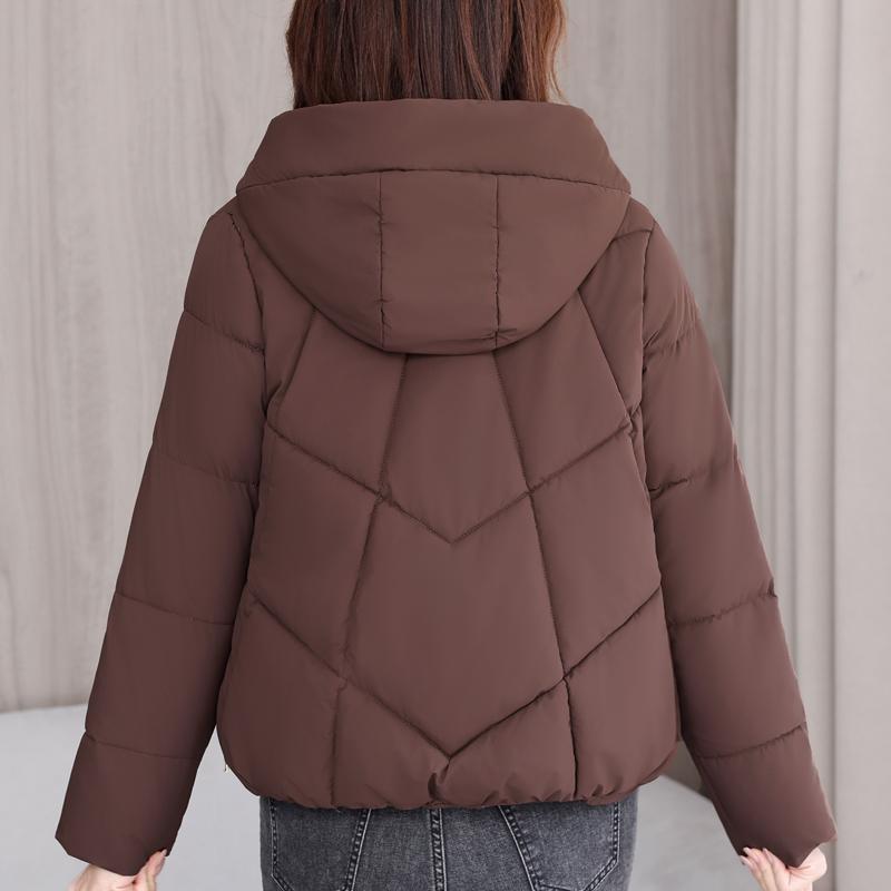 Fashion Woman Winter Coats Hooded Casual Thick Warm Short Parkas Women Jackets