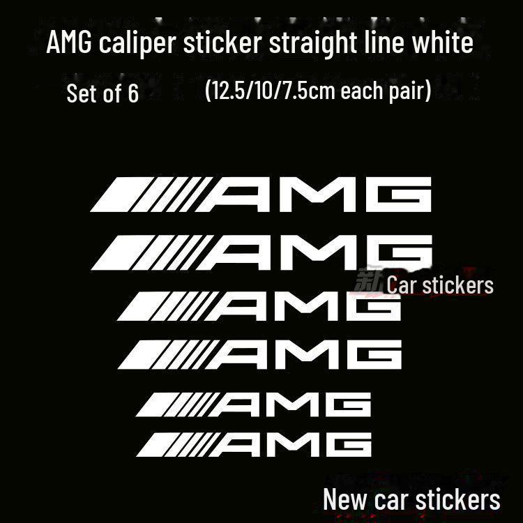 

Термостойкие автомобильные наклейки для тормозных суппортов Mercedes-Benz AMG. Персонализированные декоративные наклейки для придания нового вида.