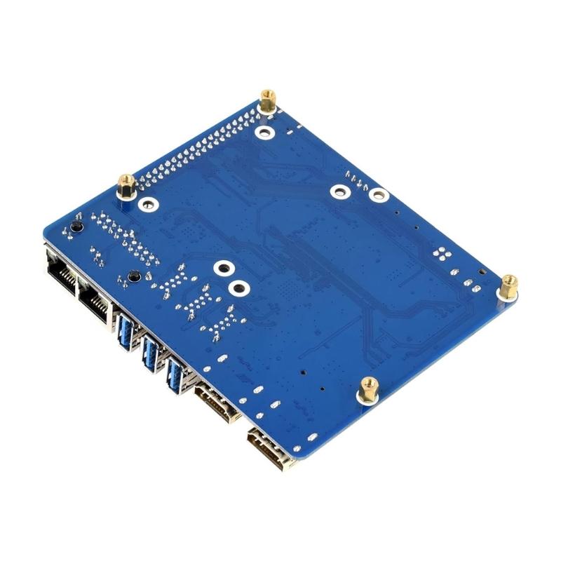 For RPi Compute Module Networking Board CM4 TWO H BASE Two Hernets Expansion Board with Multiple Interfaces
