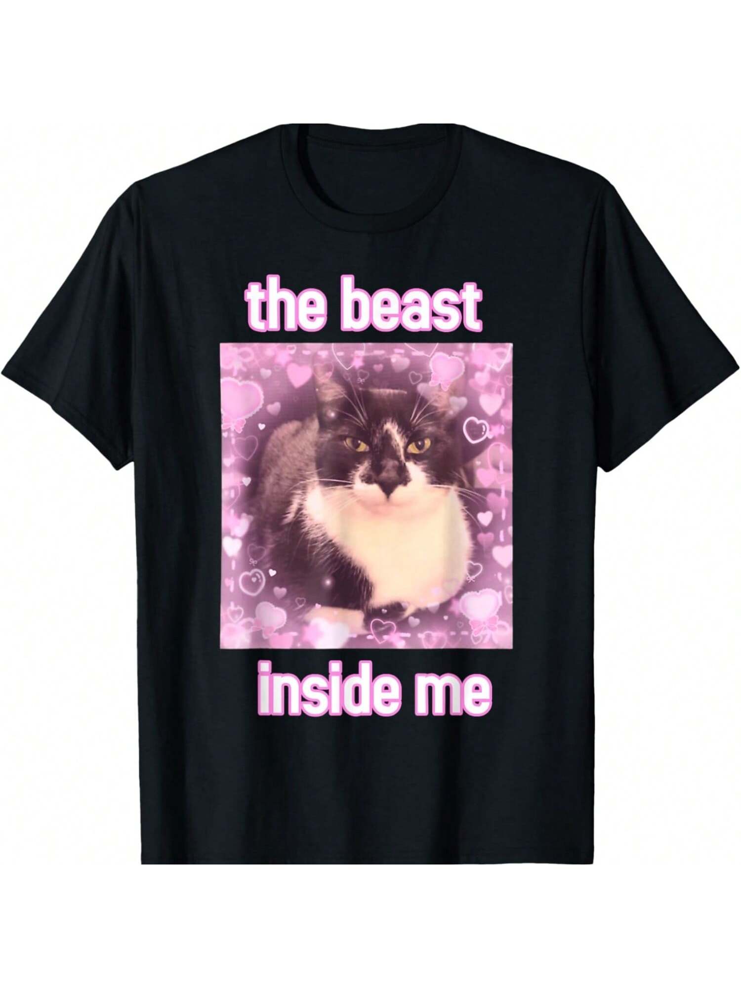 

The Beast Inside Me Funny Cat Meme Sarcastic Inappropriate T-Shirt XXXXXL чёрный