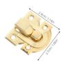 30pcs Wooden Hasp Cabinet Hasp For Jewelry Vintage Buckle Latch Box Latch Iron Box Latches Hardware Fastener