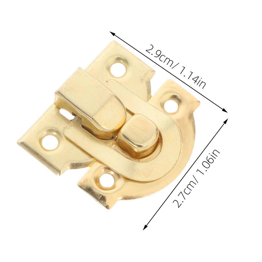 30pcs Wooden Hasp Cabinet Hasp For Jewelry Vintage Buckle Latch Box Latch Iron Box Latches Hardware Fastener