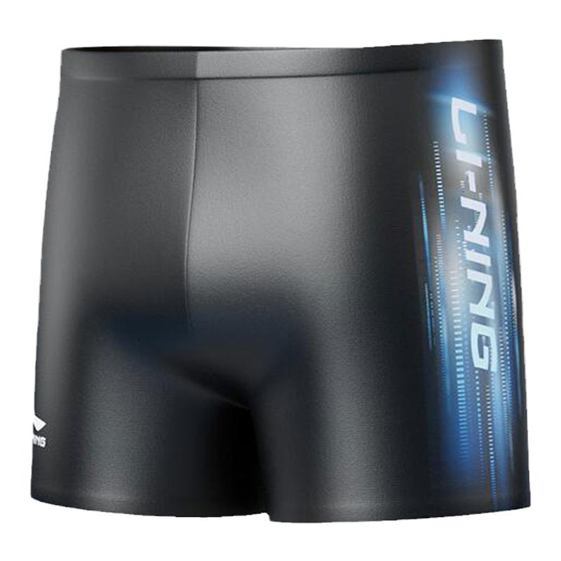 Li Ning Swimming Shorts Men s Black Blue LNKU838-1 L