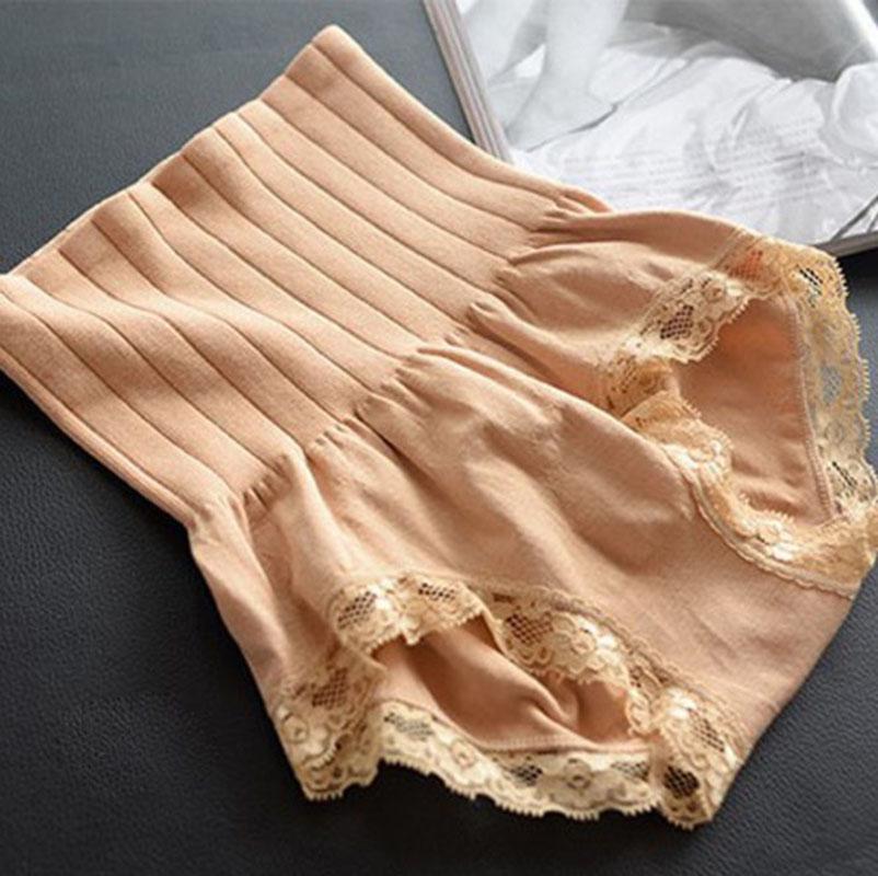 

Женское нижнее белье с высокой талией, кружевные шорты-боксеры для похудения и коррекции живота телесный